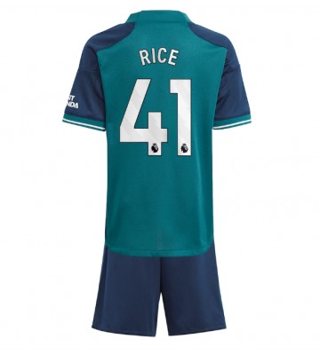 Arsenal Declan Rice #41 Tercera Equipación Niños 2023-24 Manga Corta (+ Pantalones cortos)